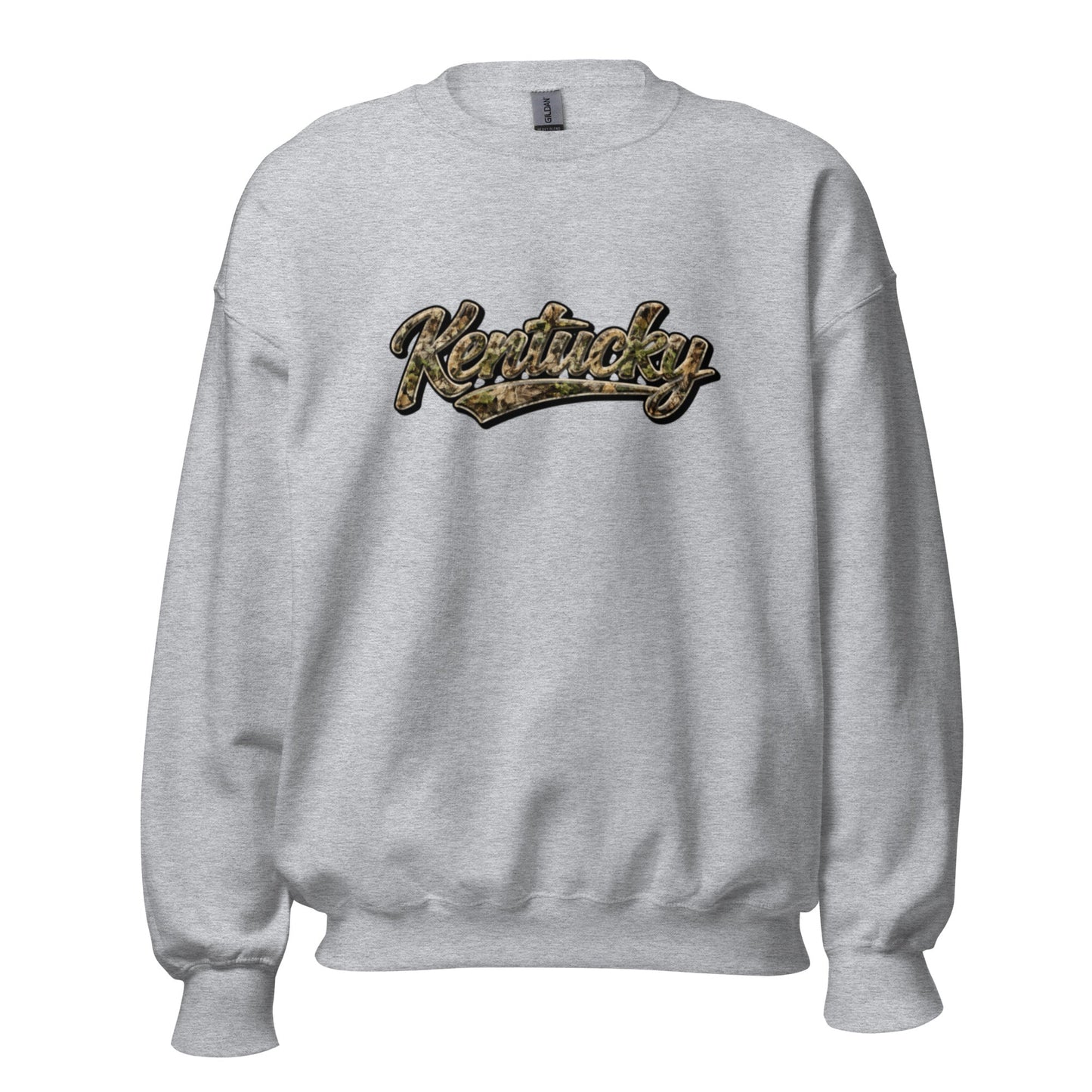 Kentucky Camo Sweatshirt | Outdoor Script Design | Unisex Fit