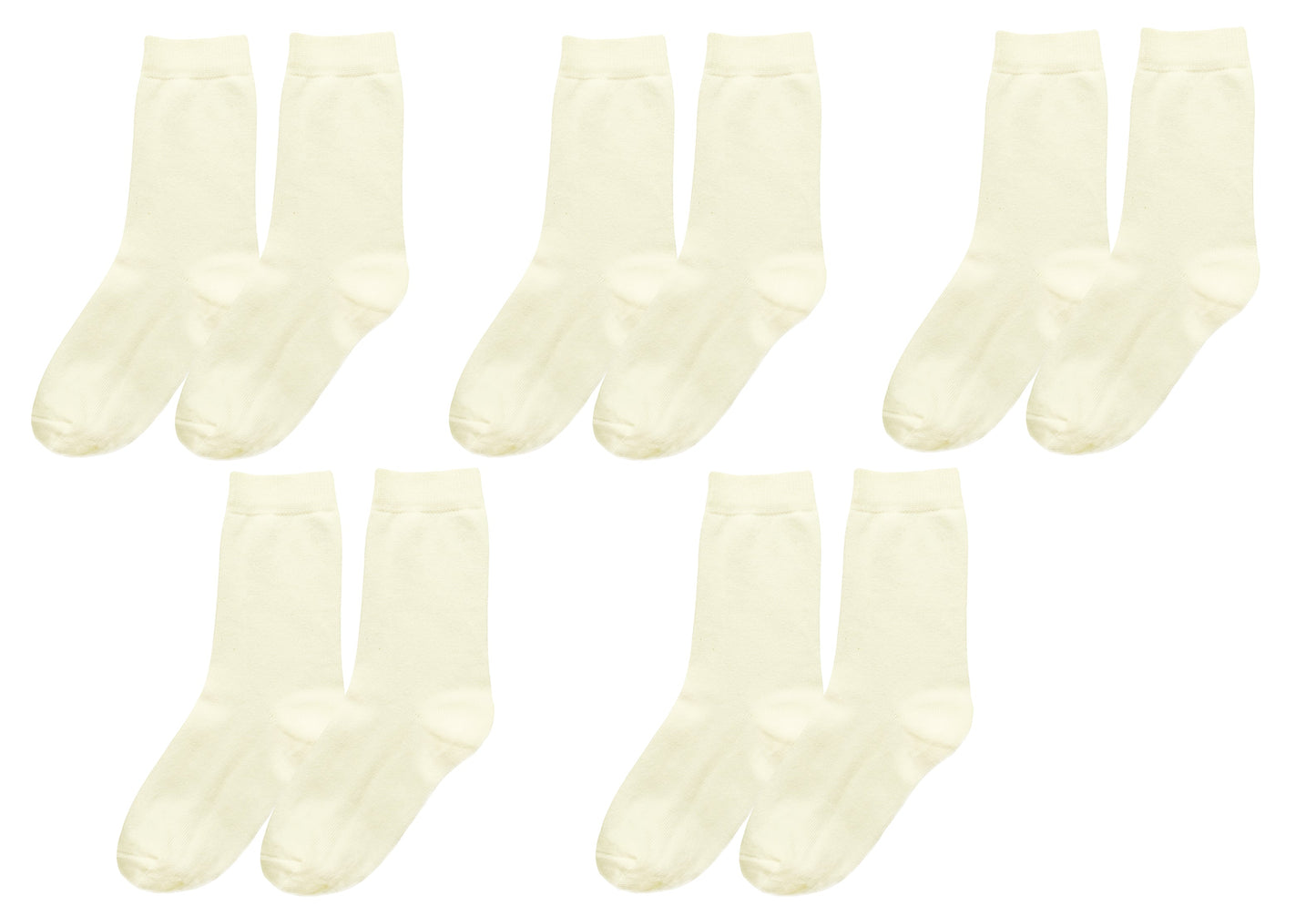 tittimitti® Kids Organic Cotton Crew Socks 5-Pack – Breathable Everyday & School Socks for Boys & Girls (Soft, Durable, Stretch Fit)