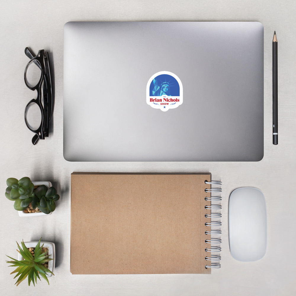 The Brian Nichols Show Logo Bubble-free stickers