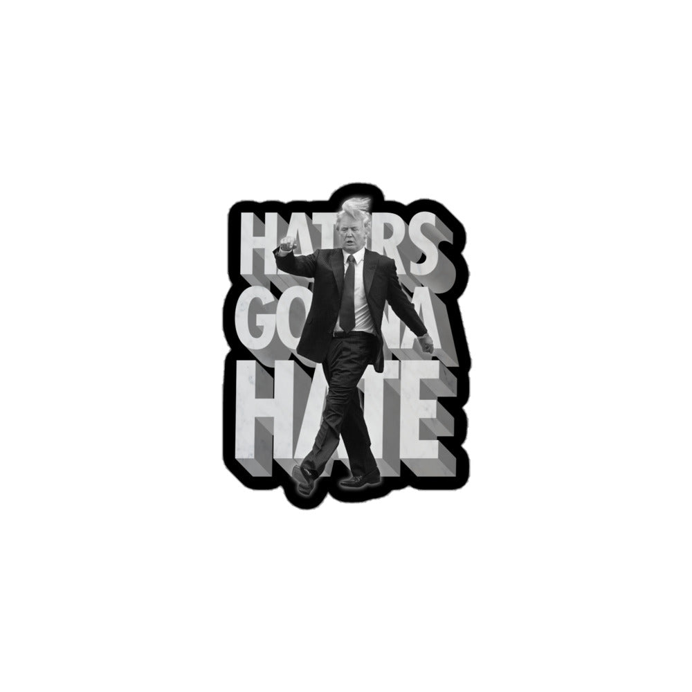Trump Haters Gonna Hate Die Cut vinyl Sticker
