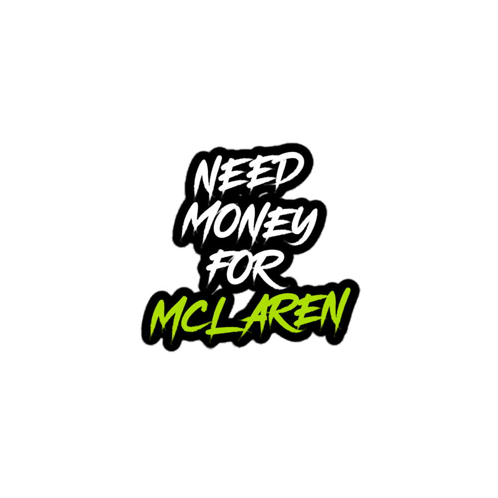 NEED MCLAREN STICKER