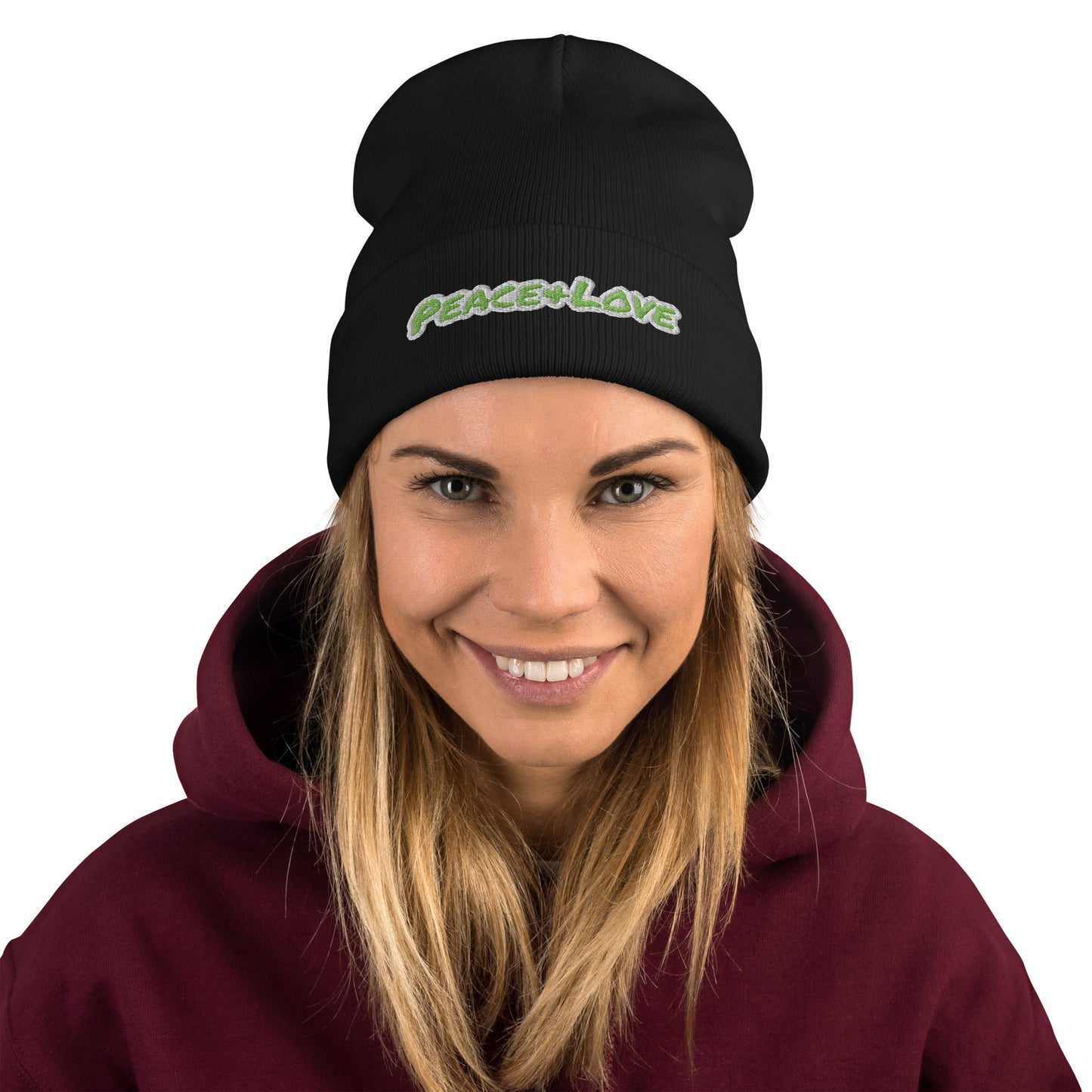“Peace+Love” ‘26 Embroidered Beanie