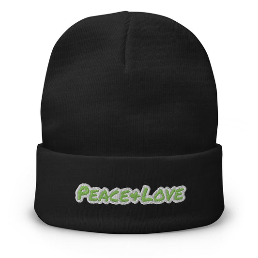“Peace+Love” ‘26 Embroidered Beanie