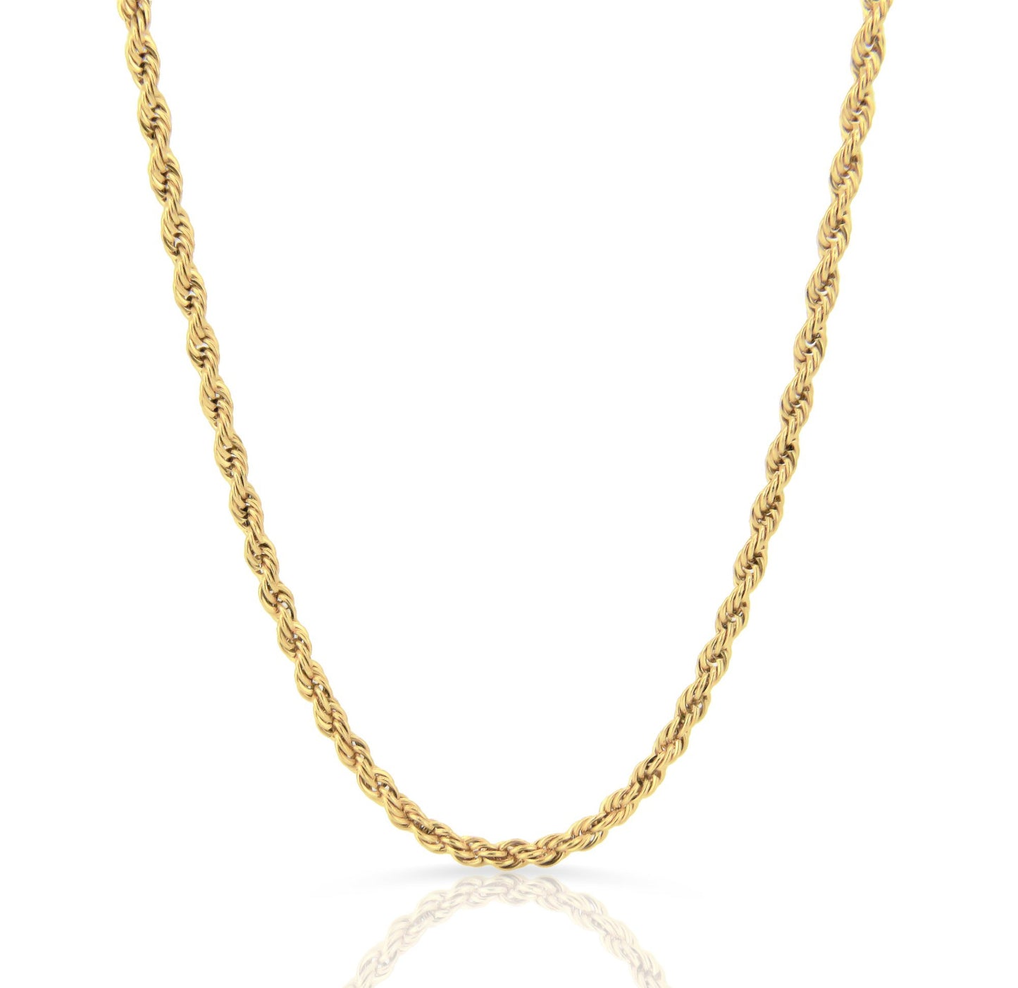 RONNIE GOLD ROPE CHAIN NECKLACE