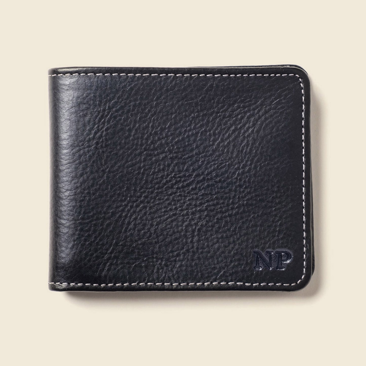 Large Billfold Wallet with RFID protection - Black