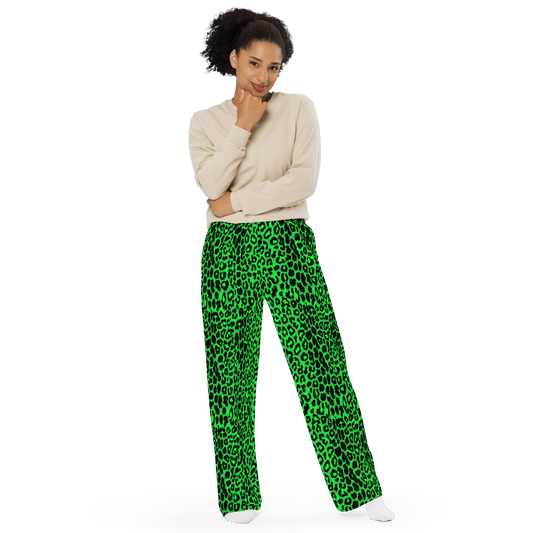 Lime Leopard Unisex Lounge Pants