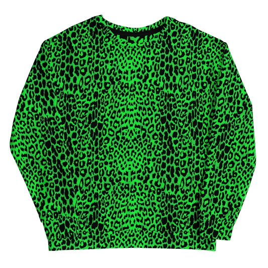 Lime Leopard Unisex Sweatshirt