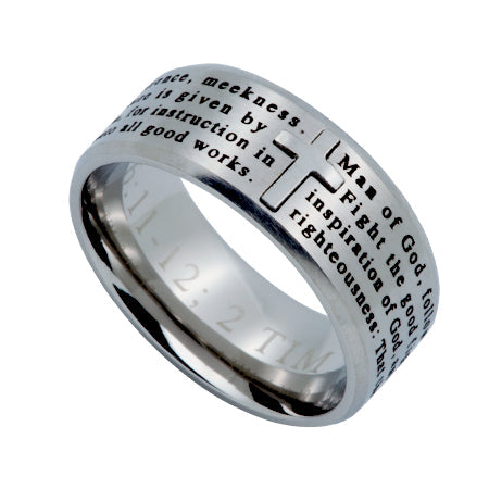 Silver Logos Ring