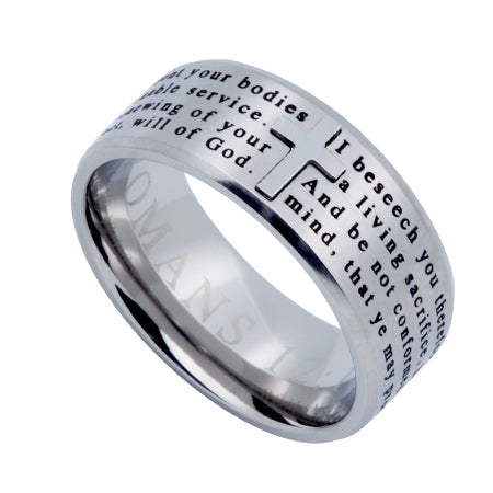 Silver Logos Ring