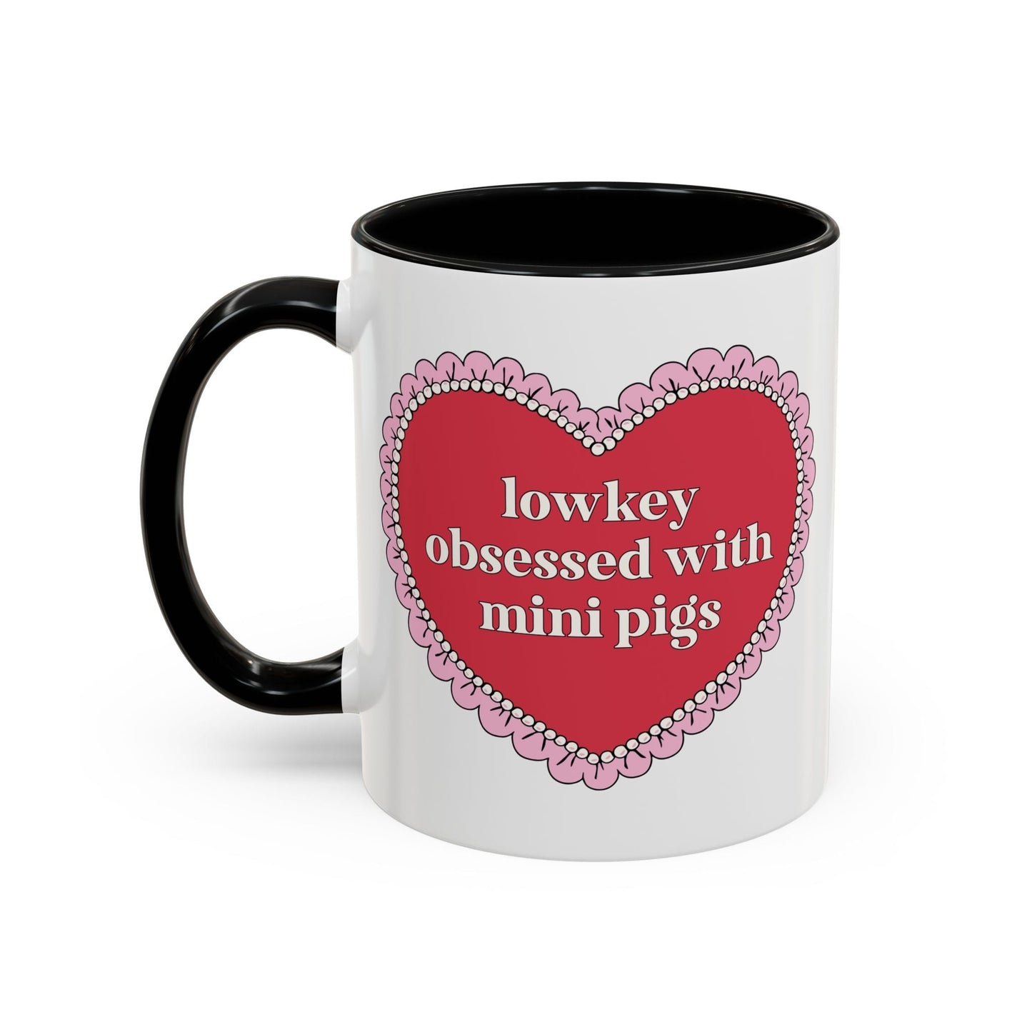 Lowkey Obsessed with Mini Pigs Coffee Mug