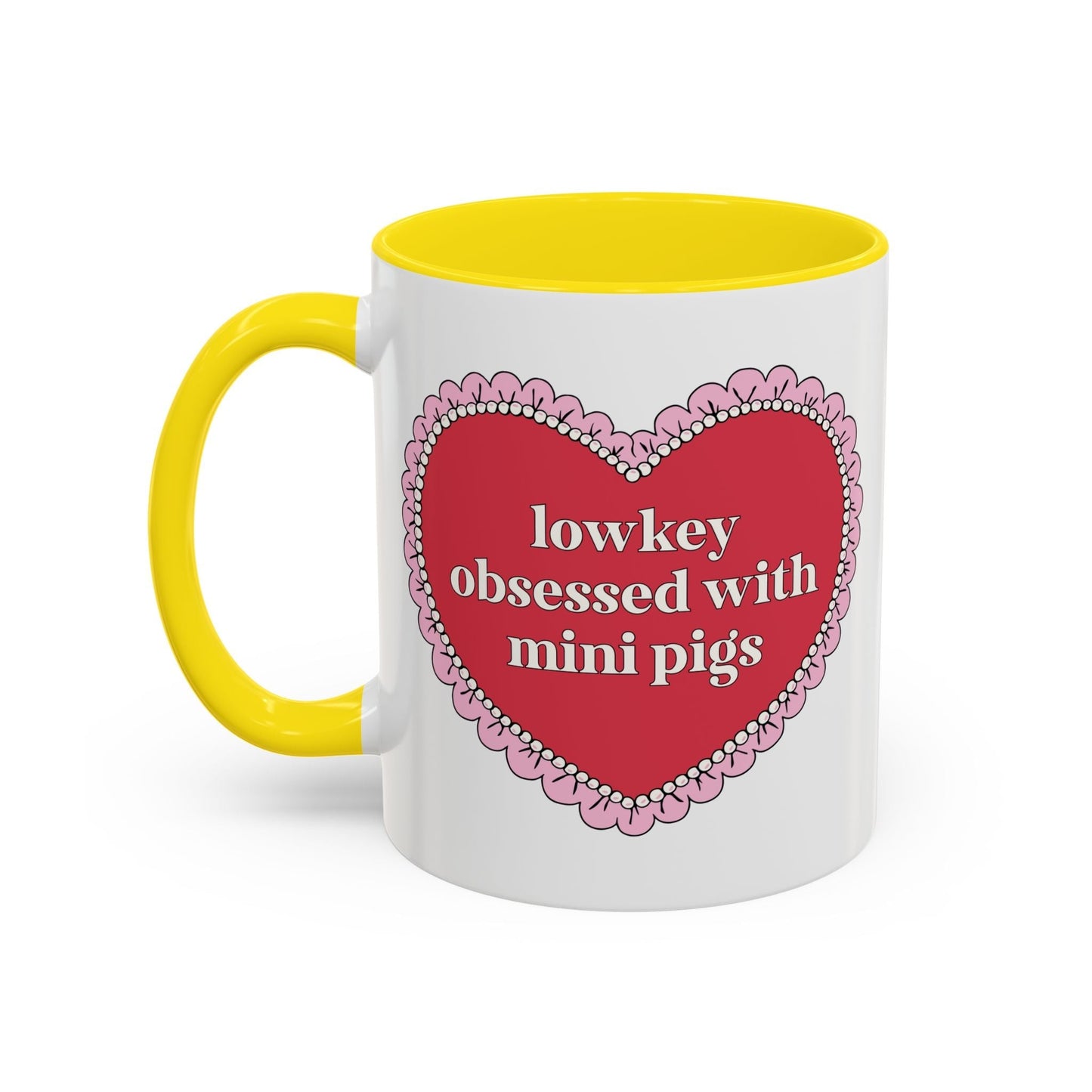 Lowkey Obsessed with Mini Pigs Coffee Mug