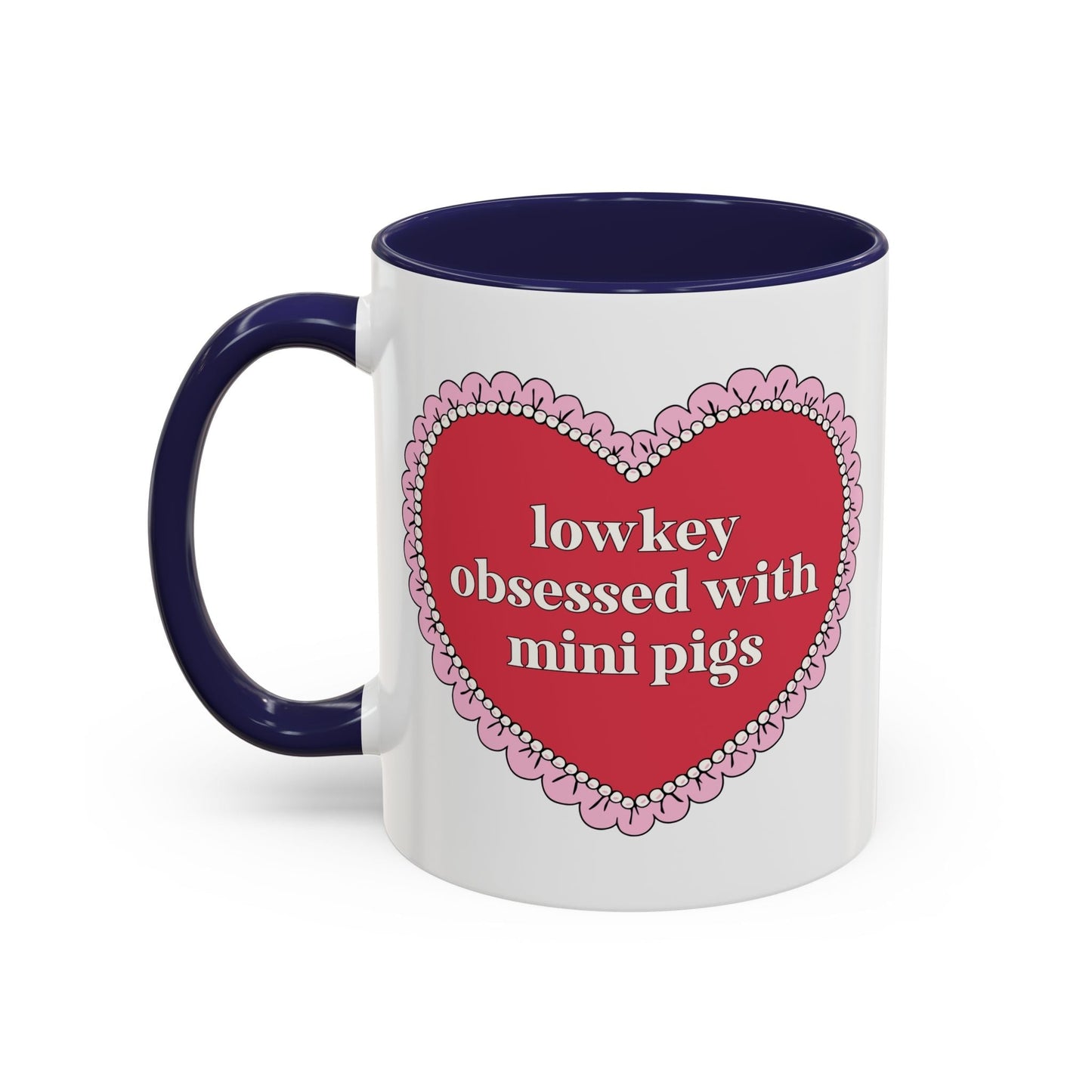 Lowkey Obsessed with Mini Pigs Coffee Mug