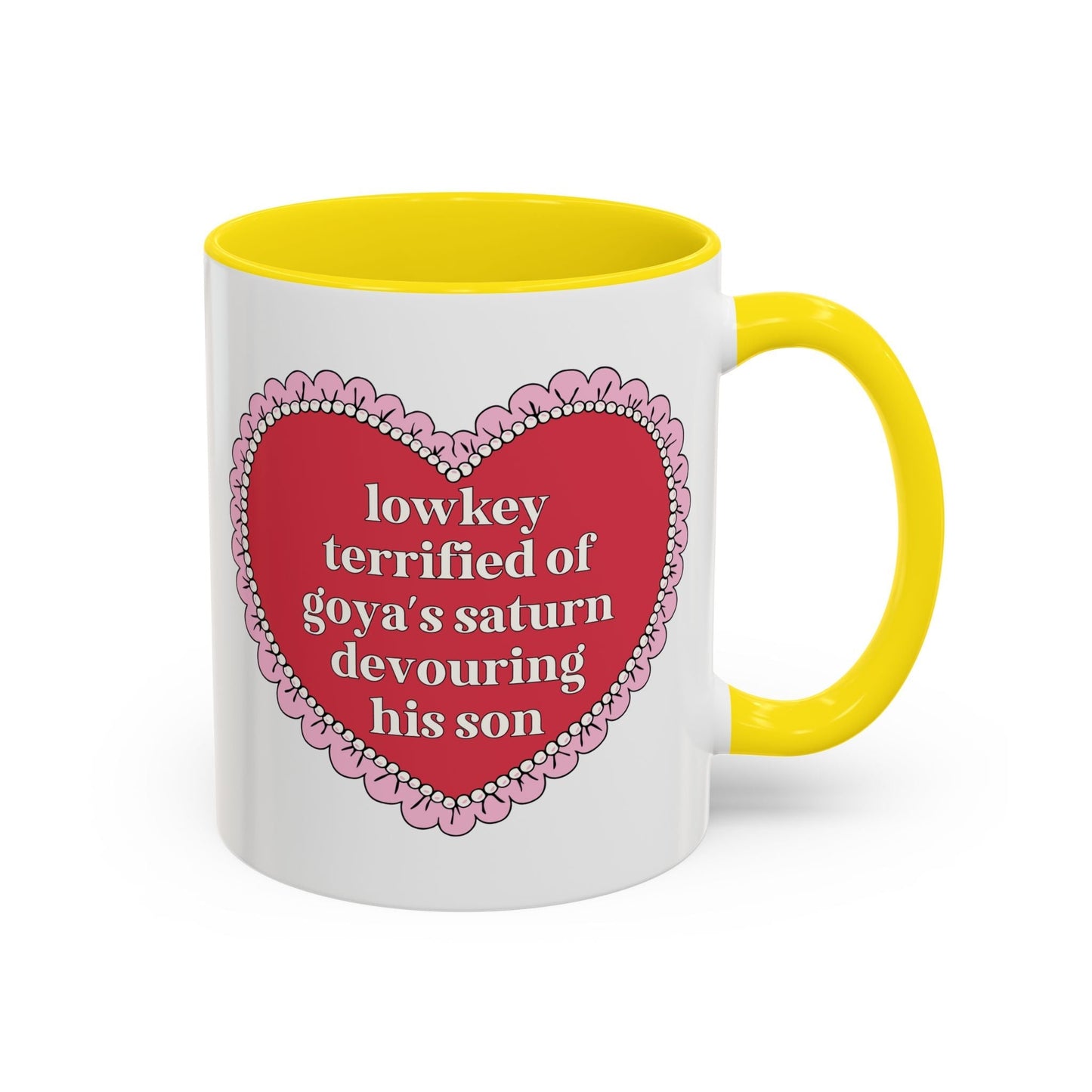 Lowkey Terrified of Goya's Saturn Devouring His Son Coffee Mug