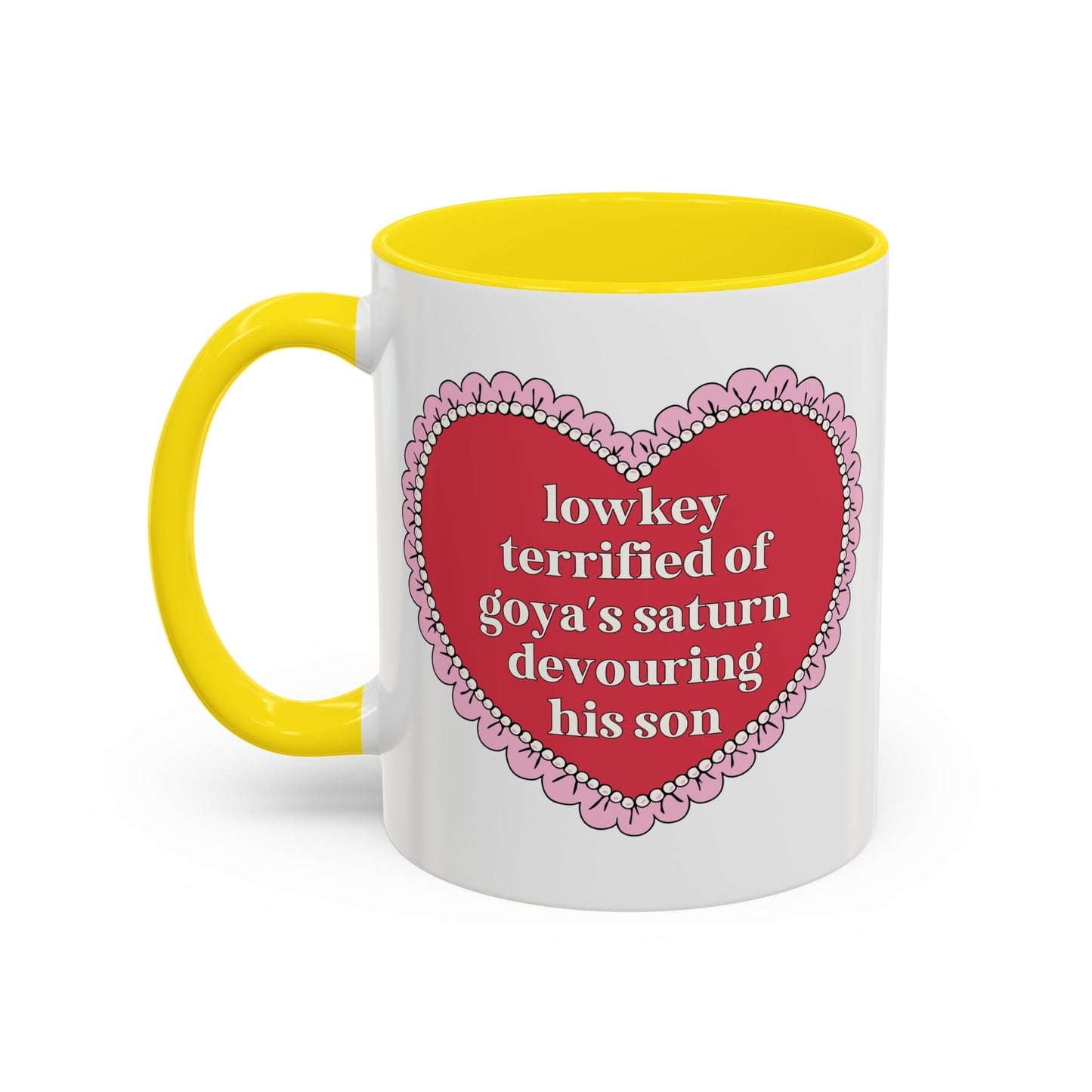 Lowkey Terrified of Goya's Saturn Devouring His Son Coffee Mug