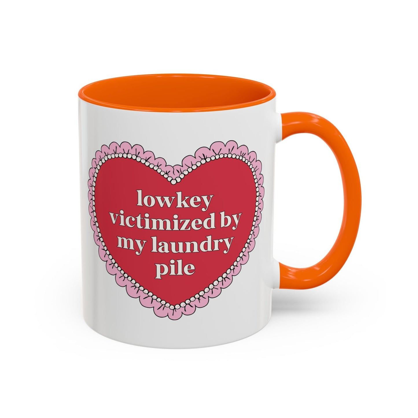 Lowkey Victimized by My Laundry Pile Coffee Mug