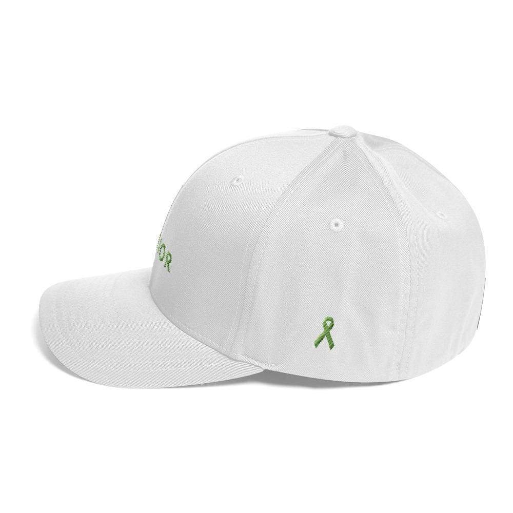 Lymphoma Awareness Twill Fitted Hat with Warrior & Green Ribbon