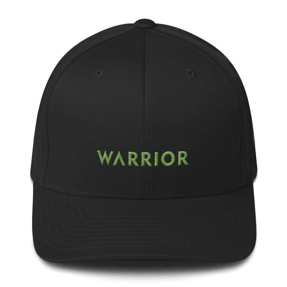 Lymphoma Awareness Twill Fitted Hat with Warrior & Green Ribbon