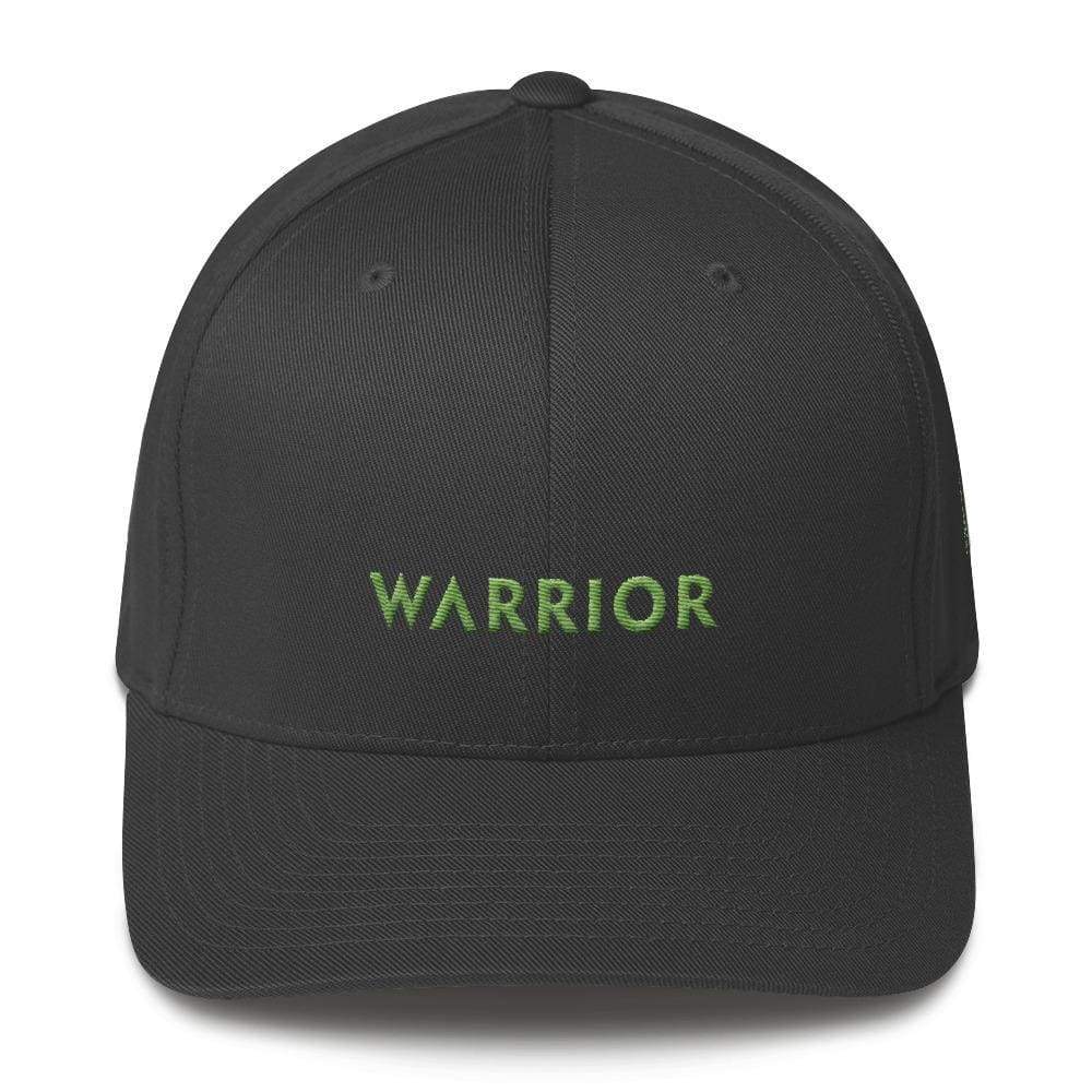 Lymphoma Awareness Twill Fitted Hat with Warrior & Green Ribbon
