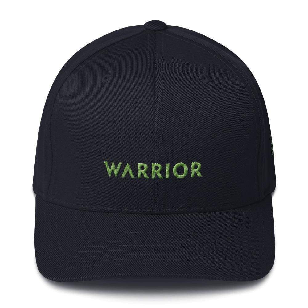 Lymphoma Awareness Twill Fitted Hat with Warrior & Green Ribbon
