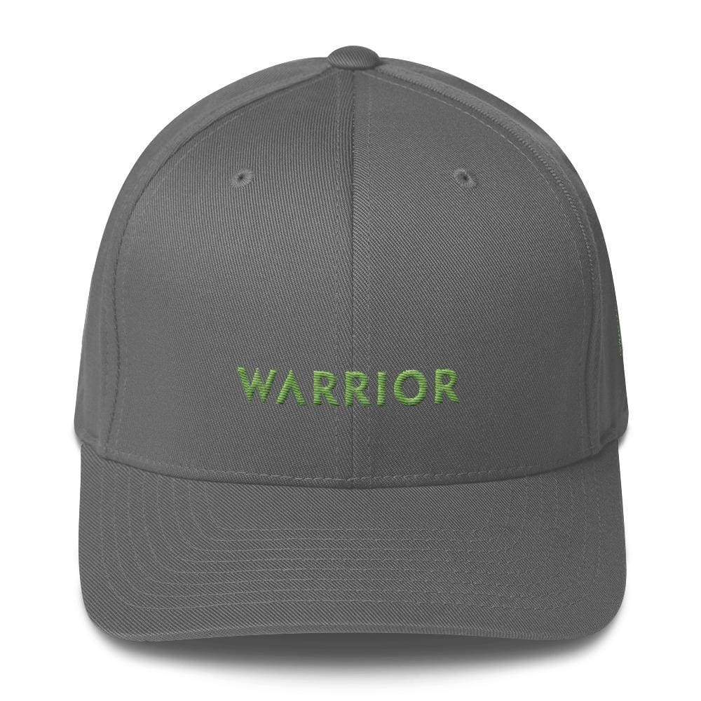 Lymphoma Awareness Twill Fitted Hat with Warrior & Green Ribbon