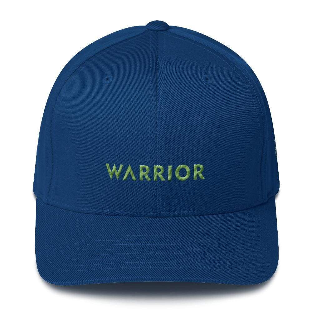Lymphoma Awareness Twill Fitted Hat with Warrior & Green Ribbon