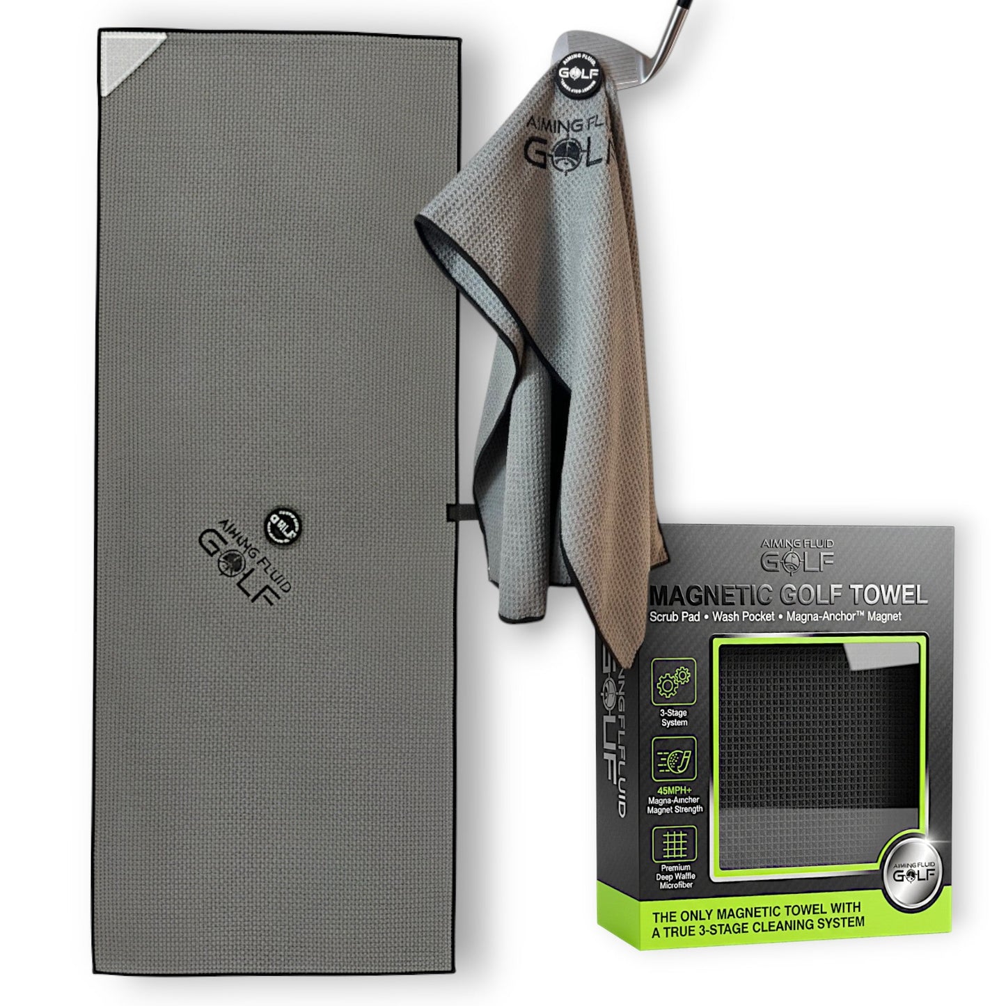 Magna-Anchor™ Magnetic Golf Towel – The 40 (16×40)