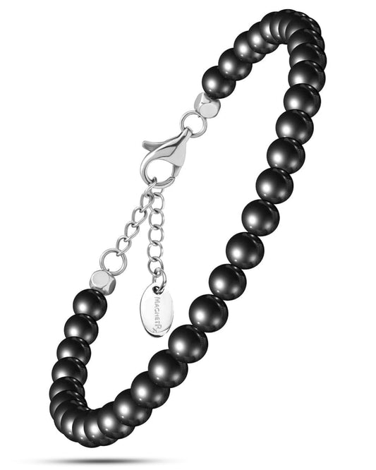 Hematite Magnetic Anklet (6mm Round Beads)