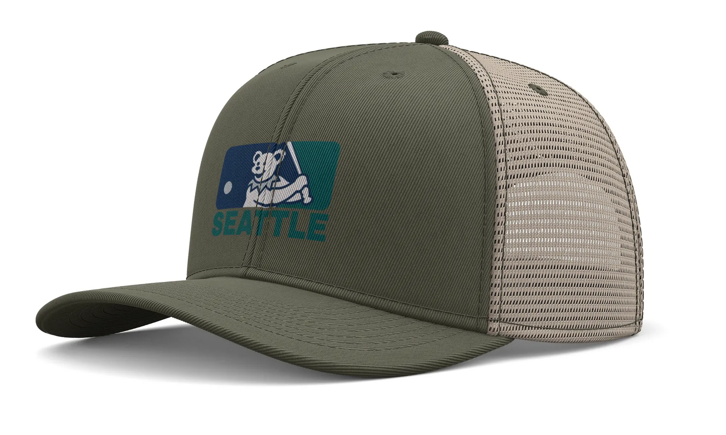 Seattle Mariners Original Dancing Bear MLB Grateful Dead Trucker Cap