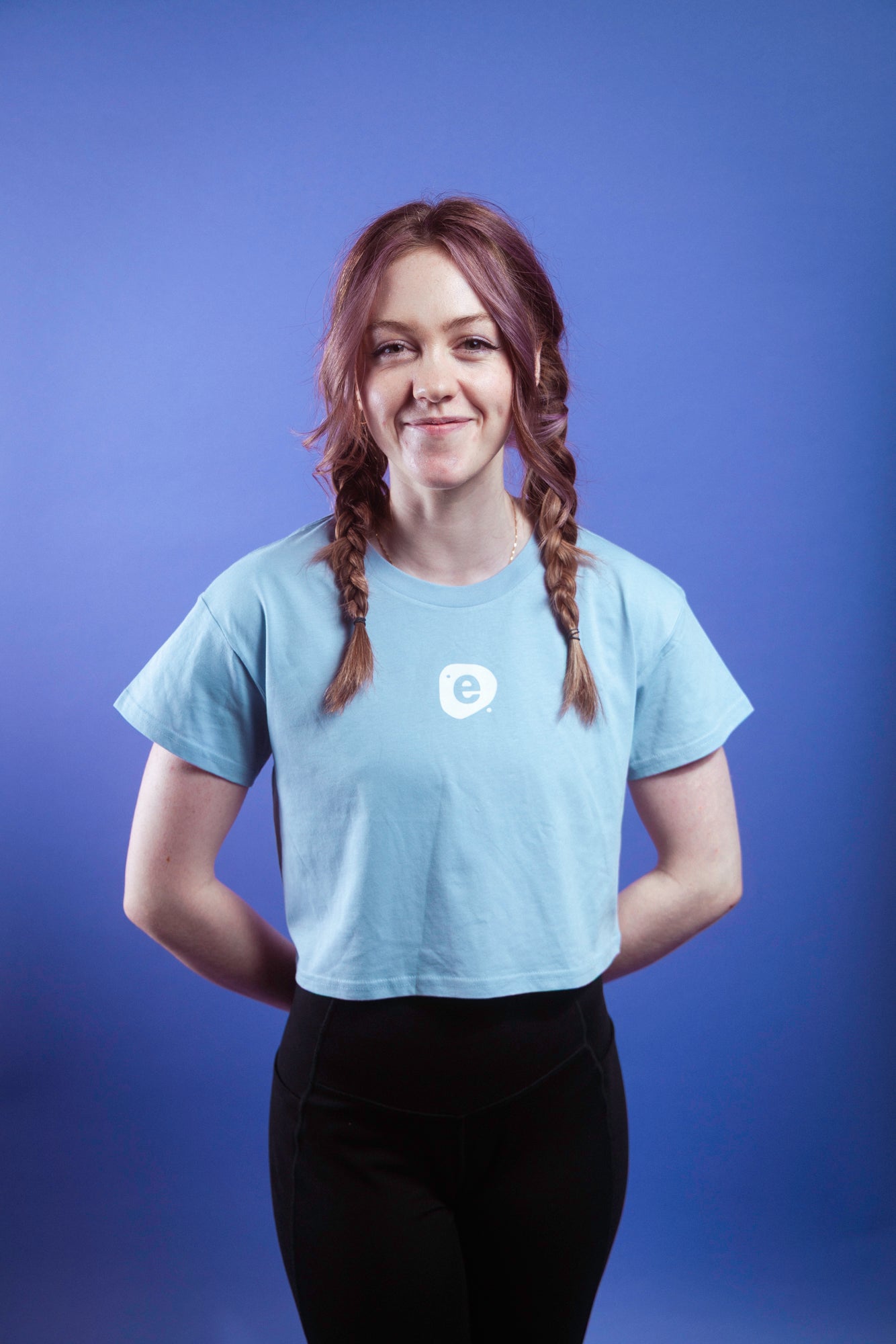 Blue Crop Tee