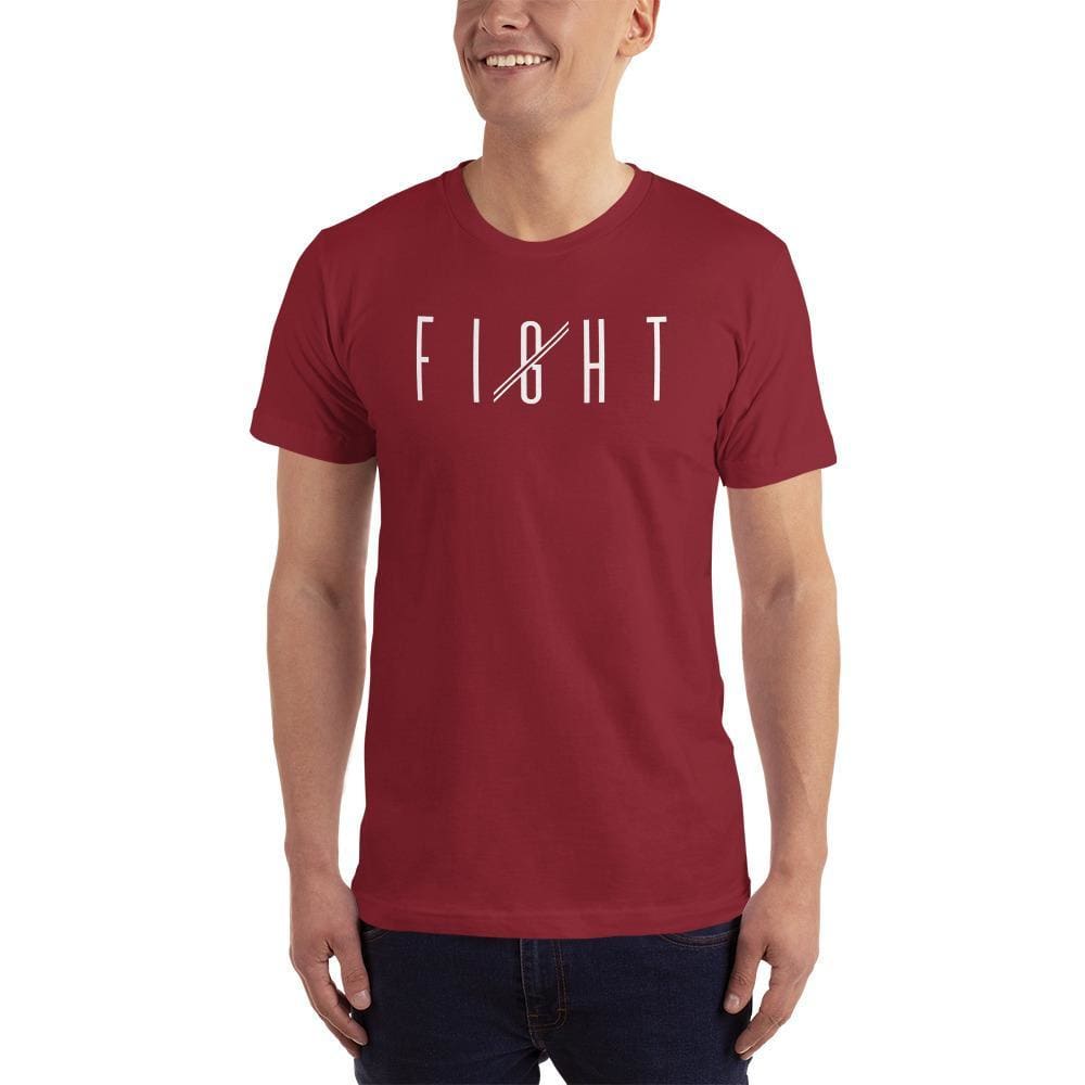 Men's Fight T-Shirt (White print)