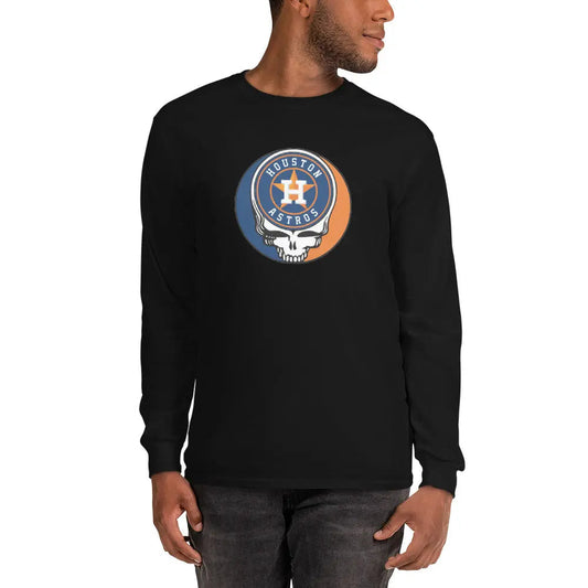 Houston Astros Logo Stealie Unisex Long Sleeve Grateful Dead Shirt
