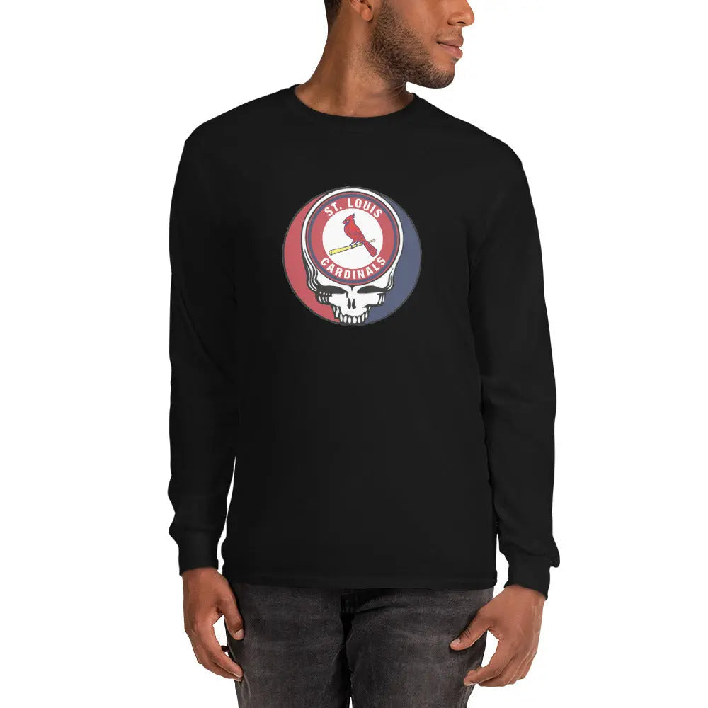 St. Louis Cardinals Logo Stealie Long Sleeve Grateful Dead Shirt