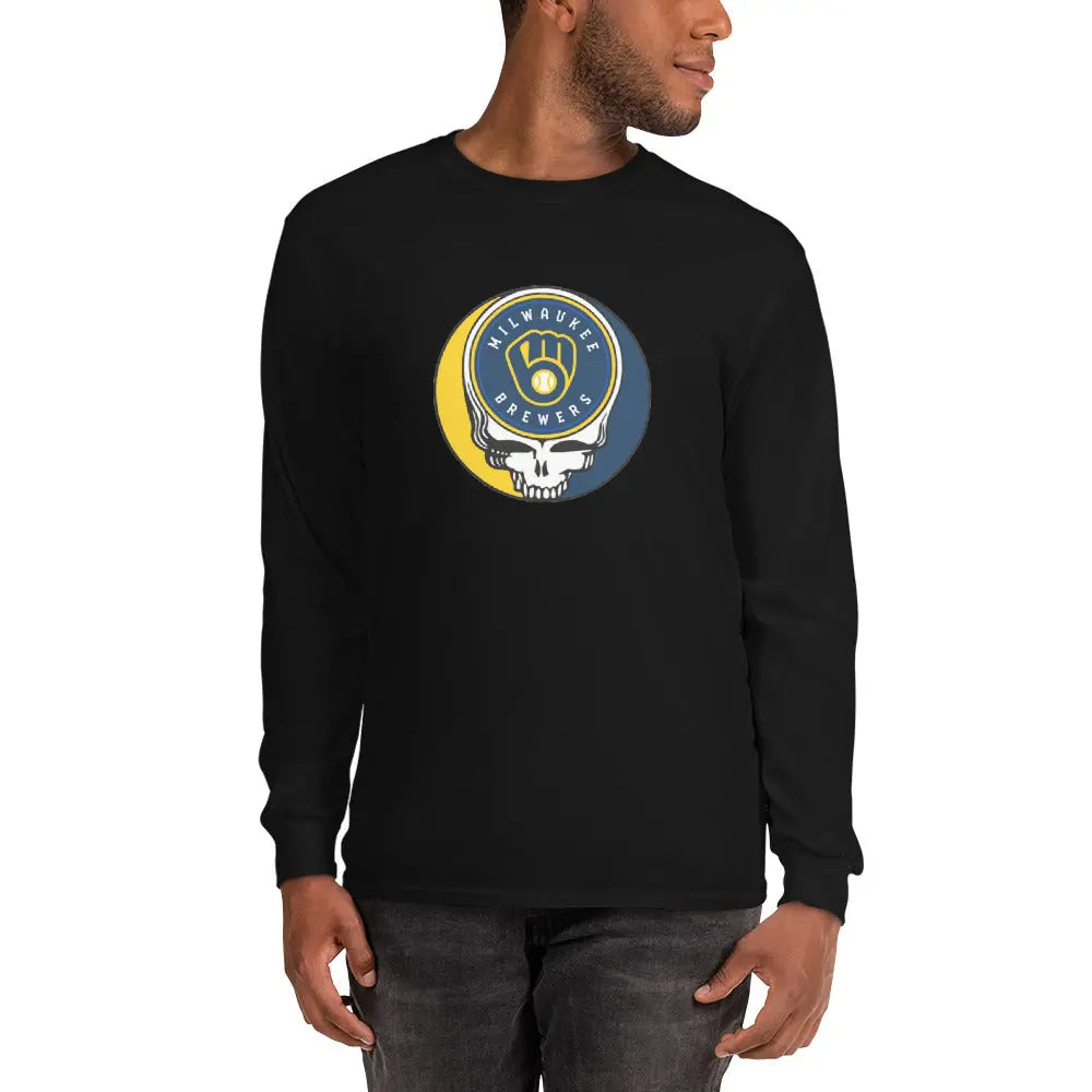 Milwaukee Brewers Logo Stealie Unisex Long Sleeve Grateful Dead Shirt