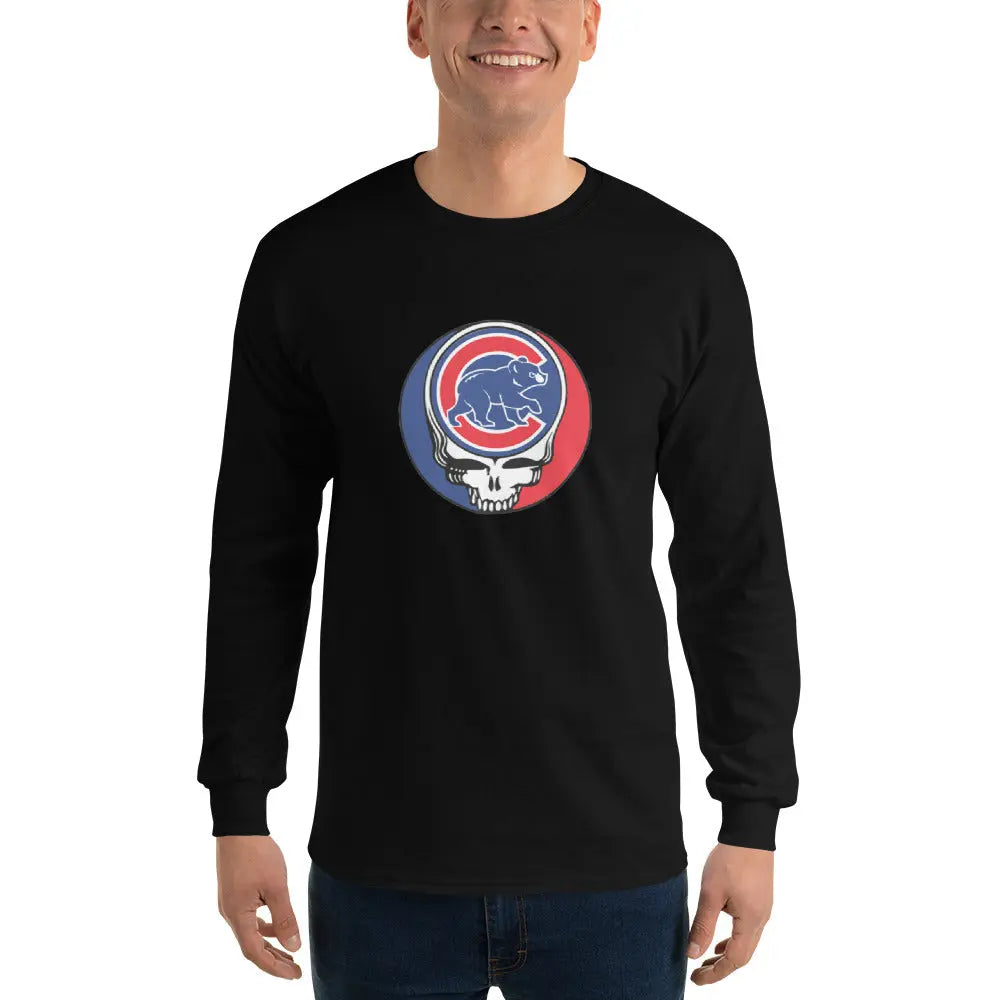 Chicago Cubs Logo Stealie Unisex Long Sleeve Grateful Dead Shirt