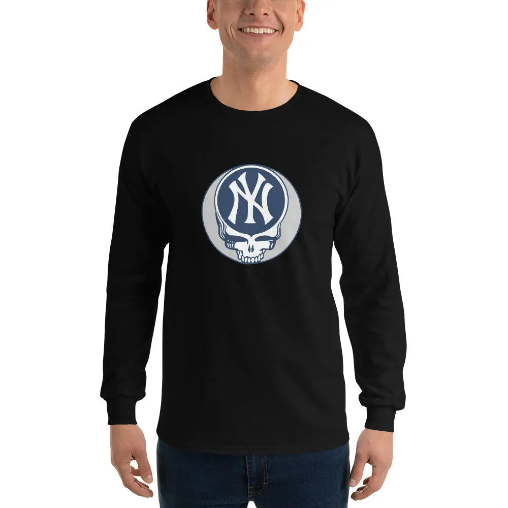 New York Yankees Logo Stealie Long Sleeve Grateful Dead Shirt