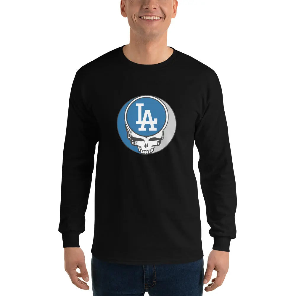 Los Angeles Dodgers Logo Stealie Grateful Dead Unisex Long Sleeve Shirt