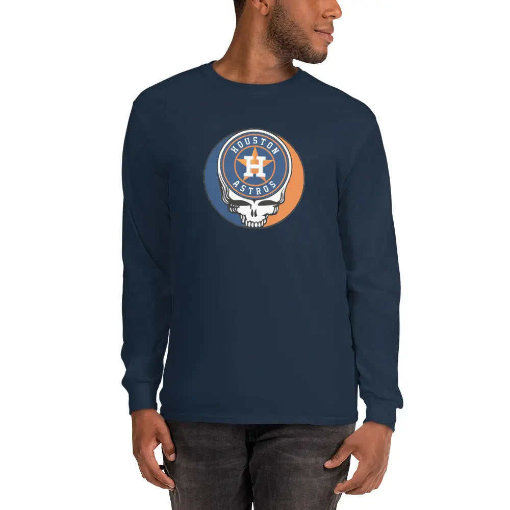 Houston Astros Logo Stealie Unisex Long Sleeve Grateful Dead Shirt