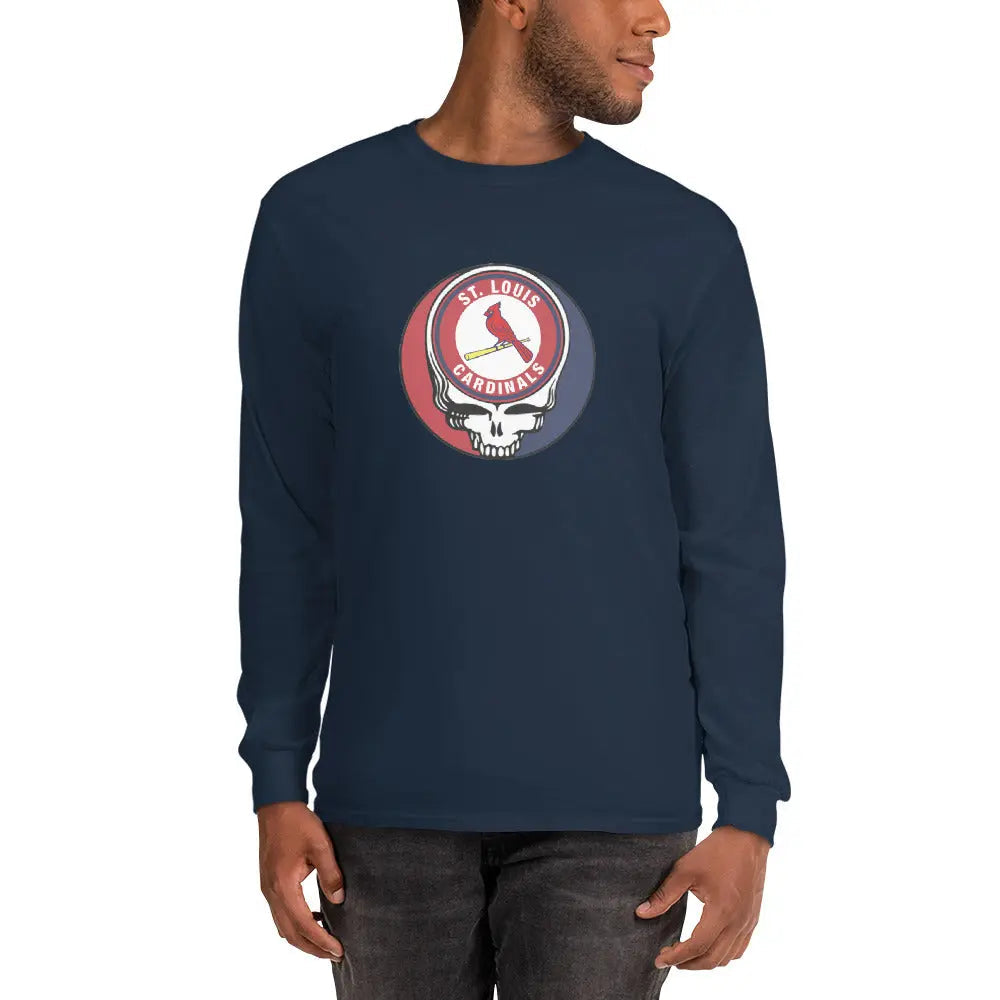 St. Louis Cardinals Logo Stealie Long Sleeve Grateful Dead Shirt