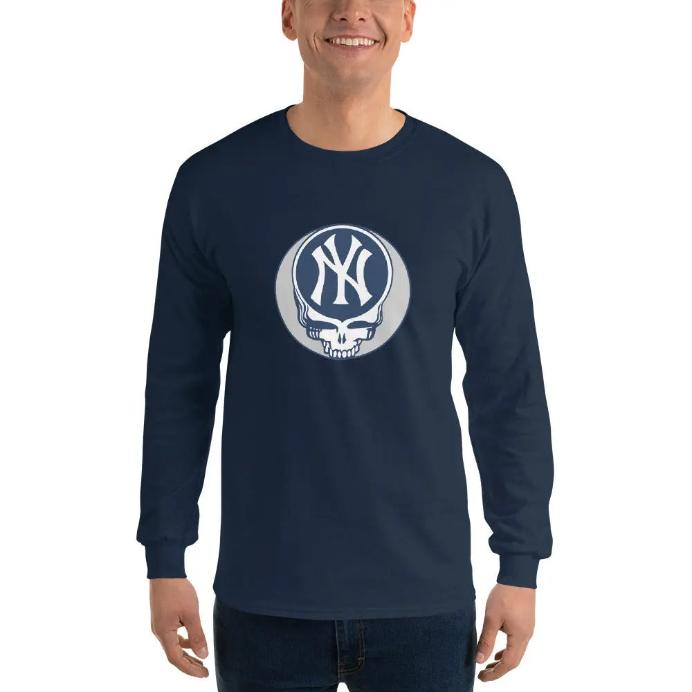 New York Yankees Logo Stealie Long Sleeve Grateful Dead Shirt