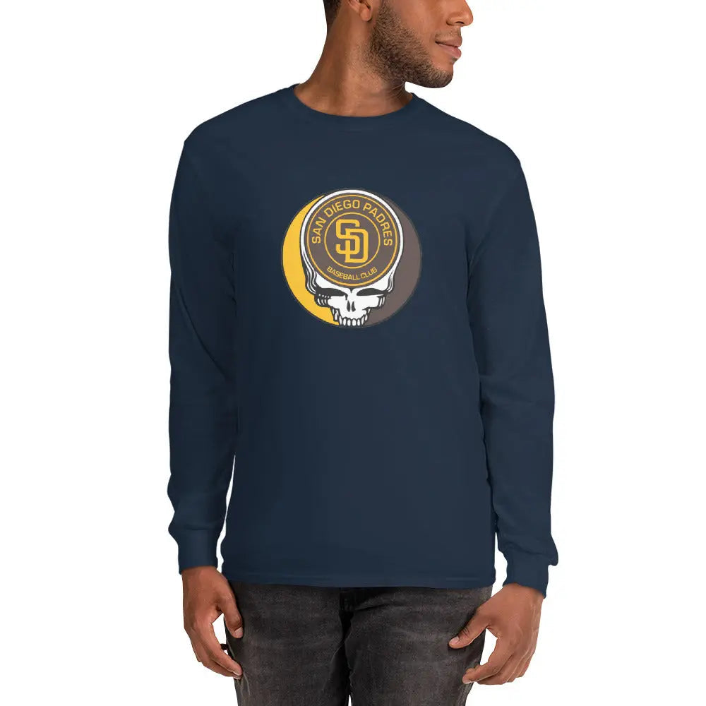 San Diego Padres Logo Stealie Grateful Dead Unisex Long Sleeve Shirt