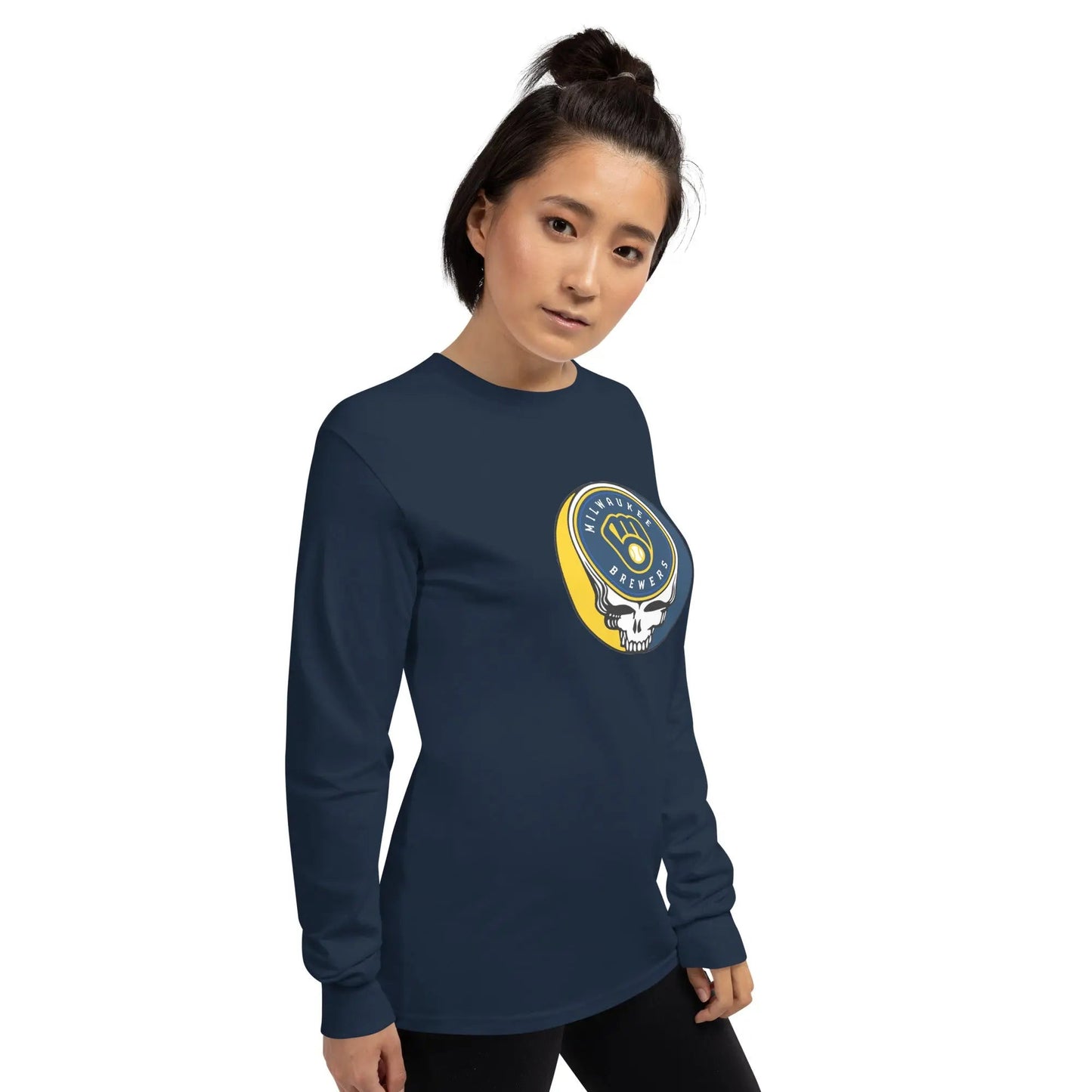 Milwaukee Brewers Logo Stealie Unisex Long Sleeve Grateful Dead Shirt