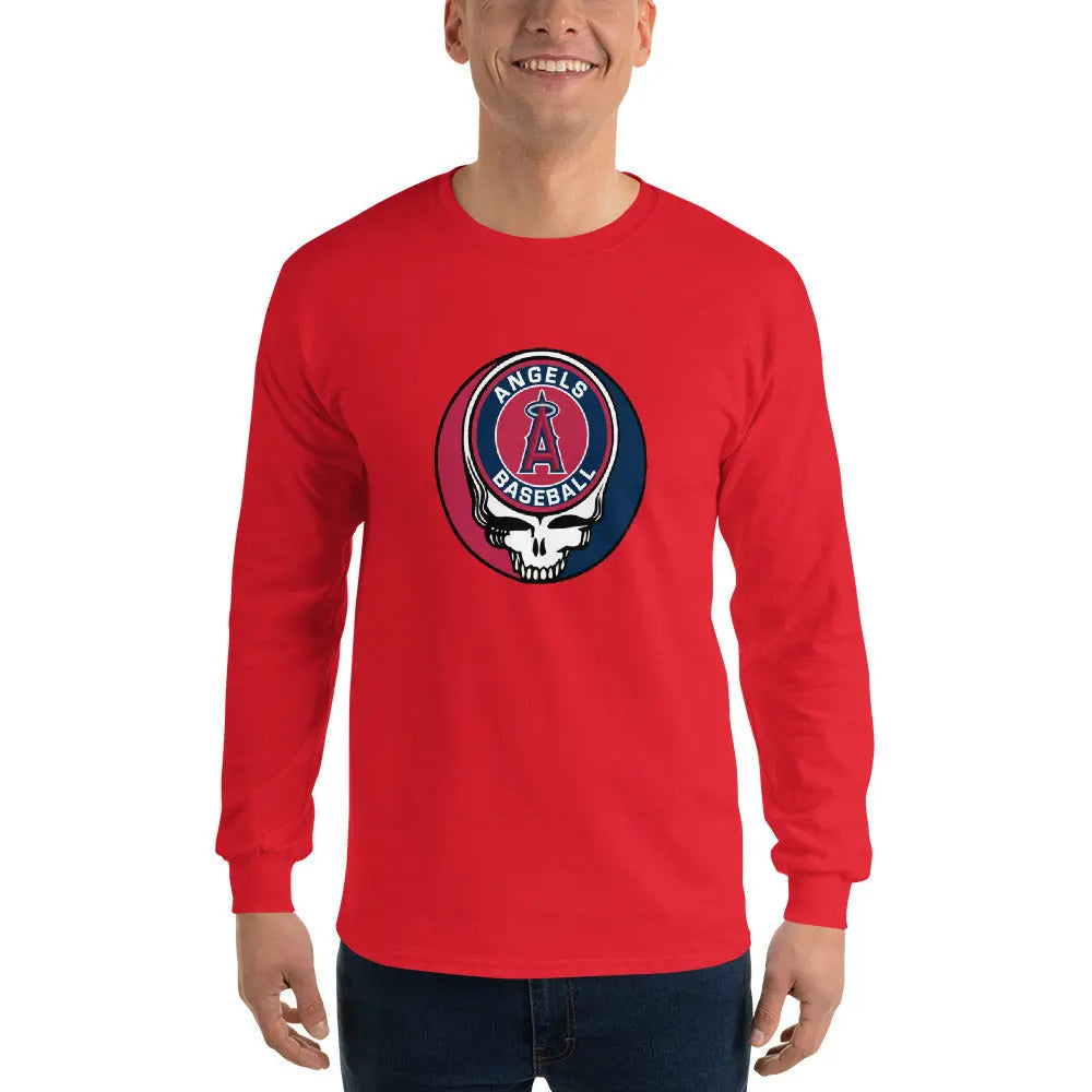 Los Angeles Angles Logo Stealie Unisex Long-Sleeve Grateful Dead Shirt