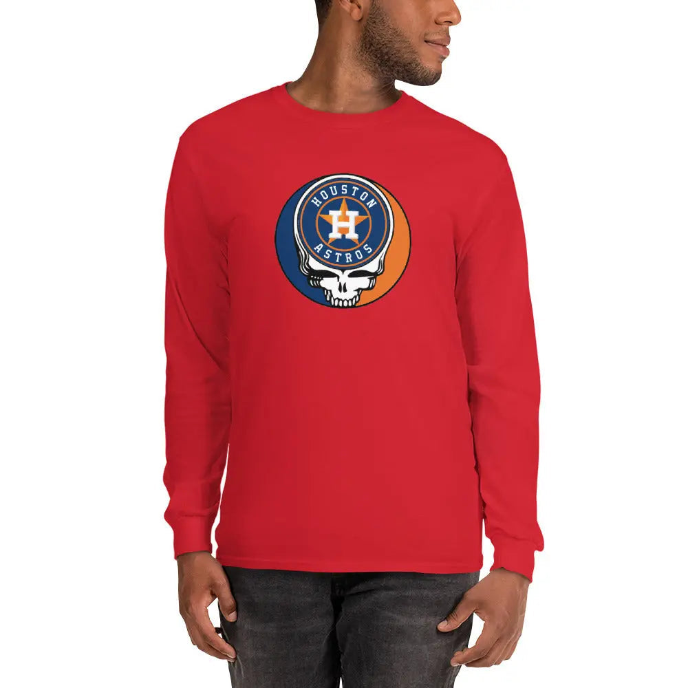 Houston Astros Logo Stealie Unisex Long Sleeve Grateful Dead Shirt