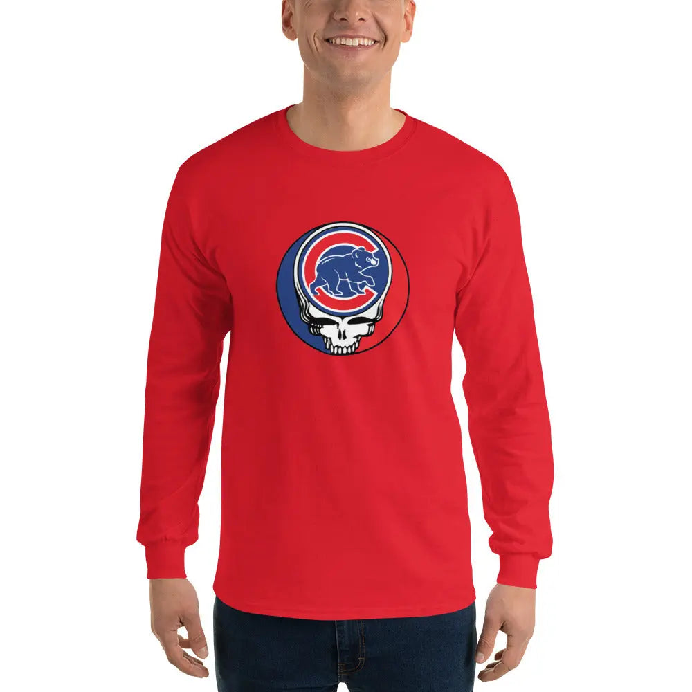 Chicago Cubs Logo Stealie Unisex Long Sleeve Grateful Dead Shirt