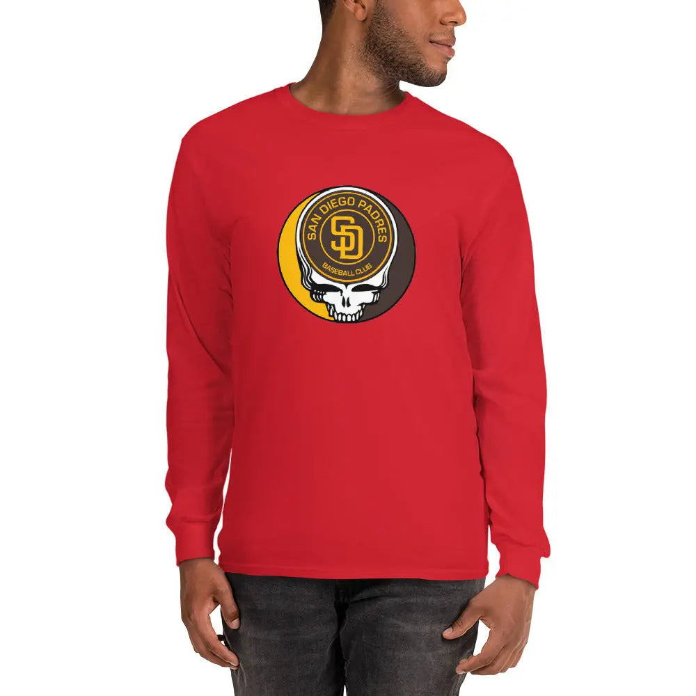 San Diego Padres Logo Stealie Grateful Dead Unisex Long Sleeve Shirt