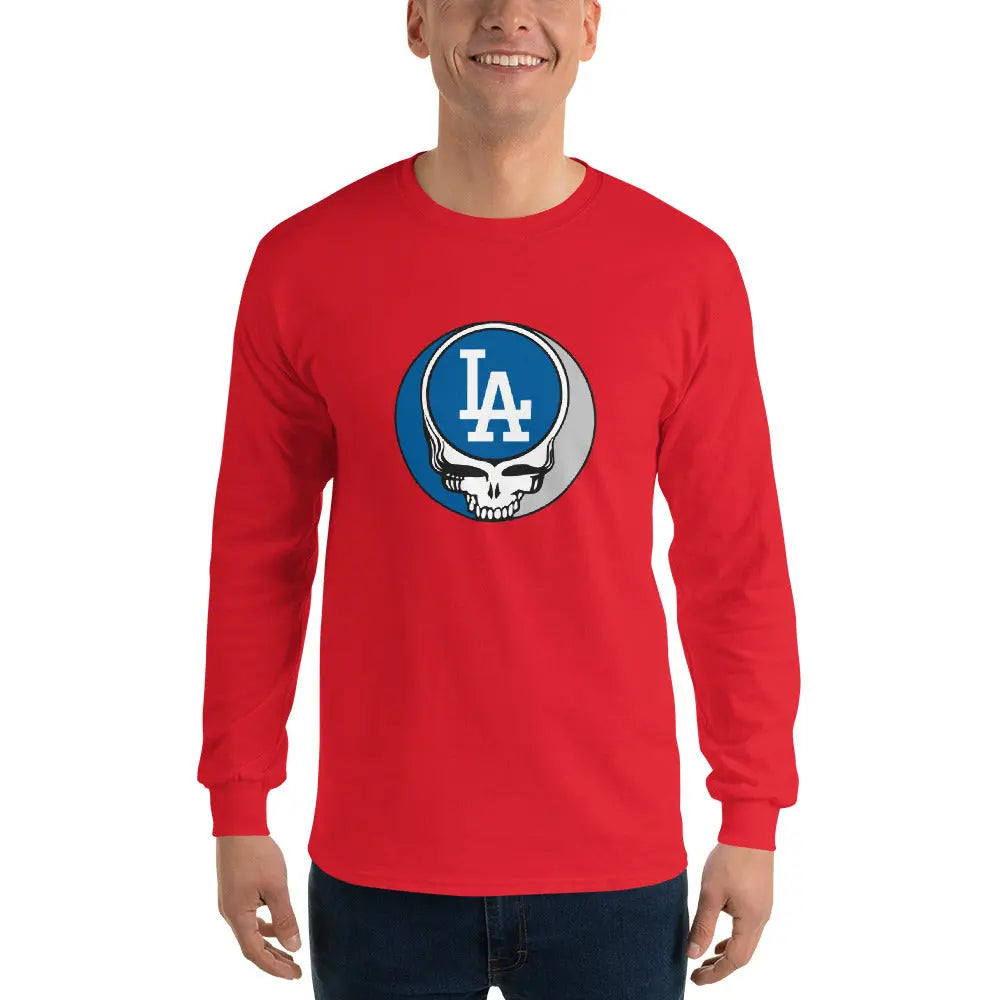 Los Angeles Dodgers Logo Stealie Grateful Dead Unisex Long Sleeve Shirt