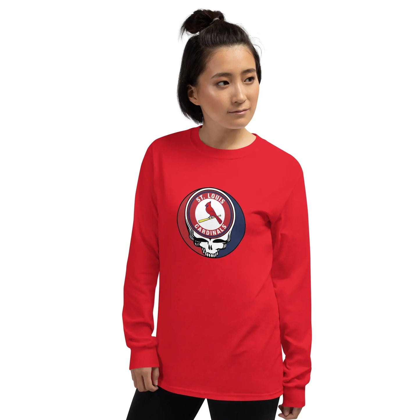 St. Louis Cardinals Logo Stealie Long Sleeve Grateful Dead Shirt