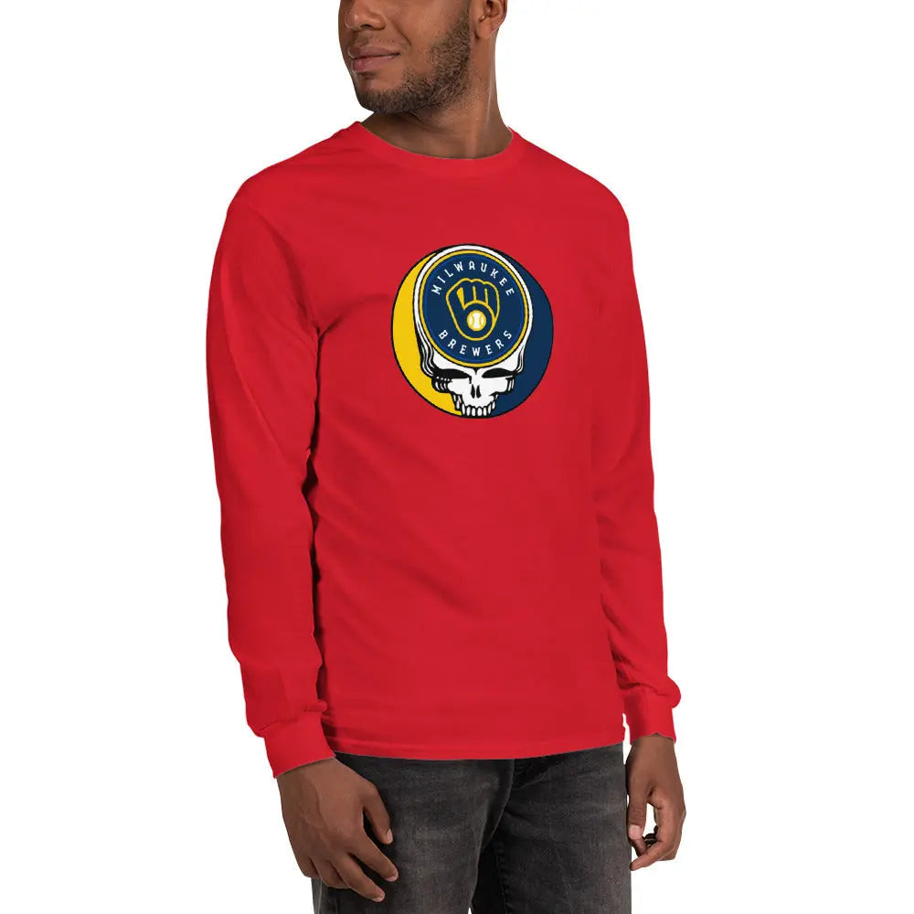 Milwaukee Brewers Logo Stealie Unisex Long Sleeve Grateful Dead Shirt