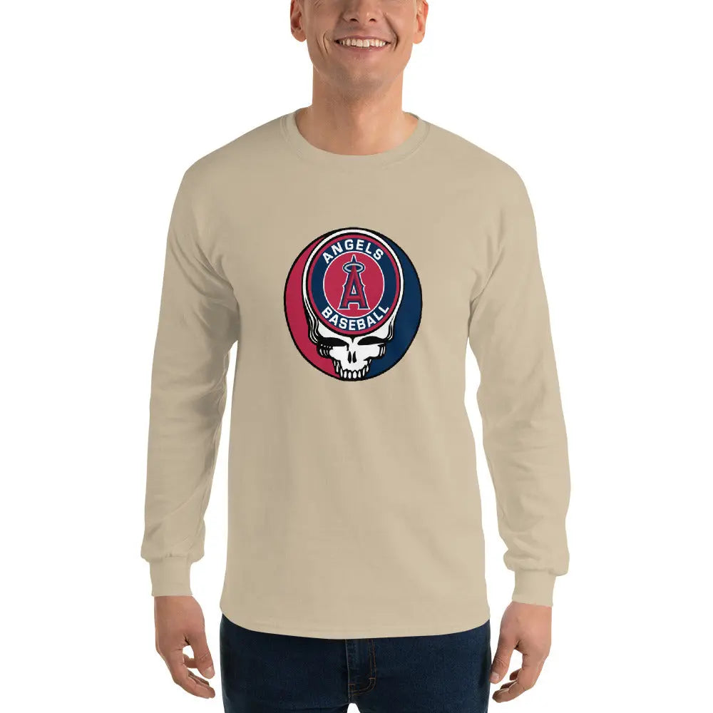 Los Angeles Angles Logo Stealie Unisex Long-Sleeve Grateful Dead Shirt