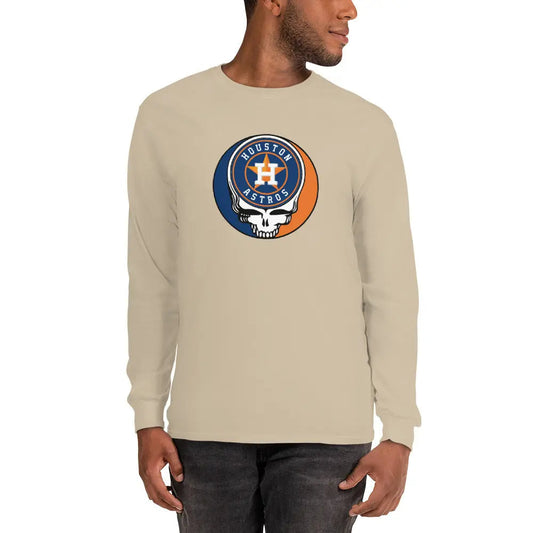 Houston Astros Logo Stealie Unisex Long Sleeve Grateful Dead Shirt